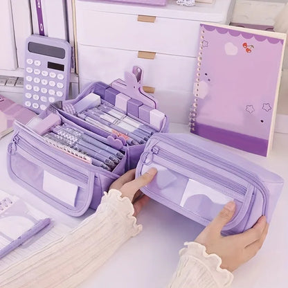Large Capacity Learning Pencil Case