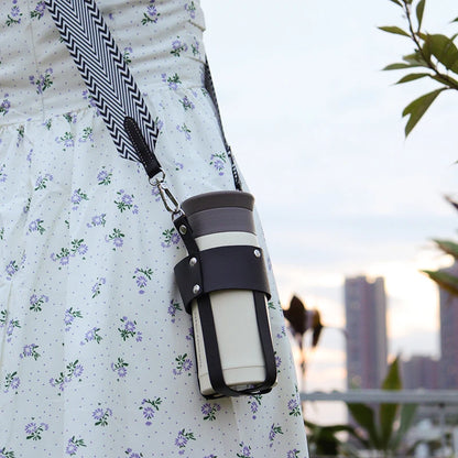 Outdoor Crossbody Mug Holder