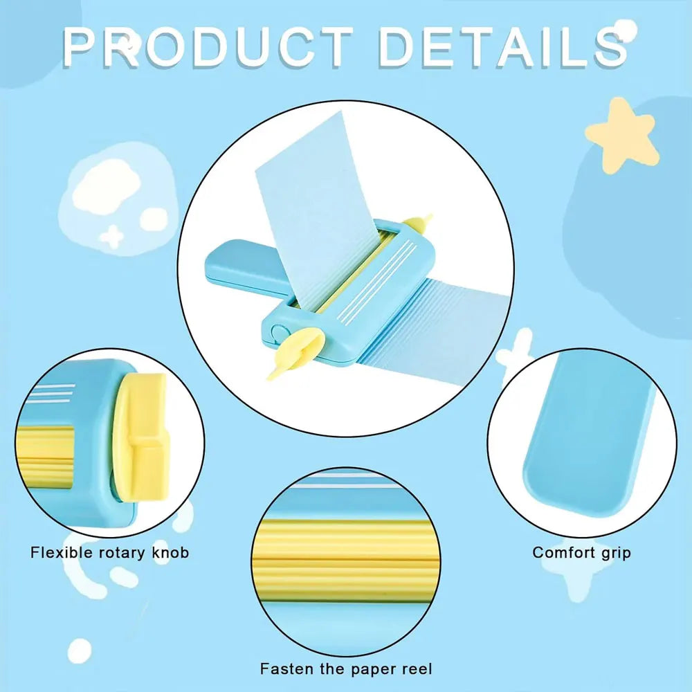 Blue Roller For Paper Craft Crimping