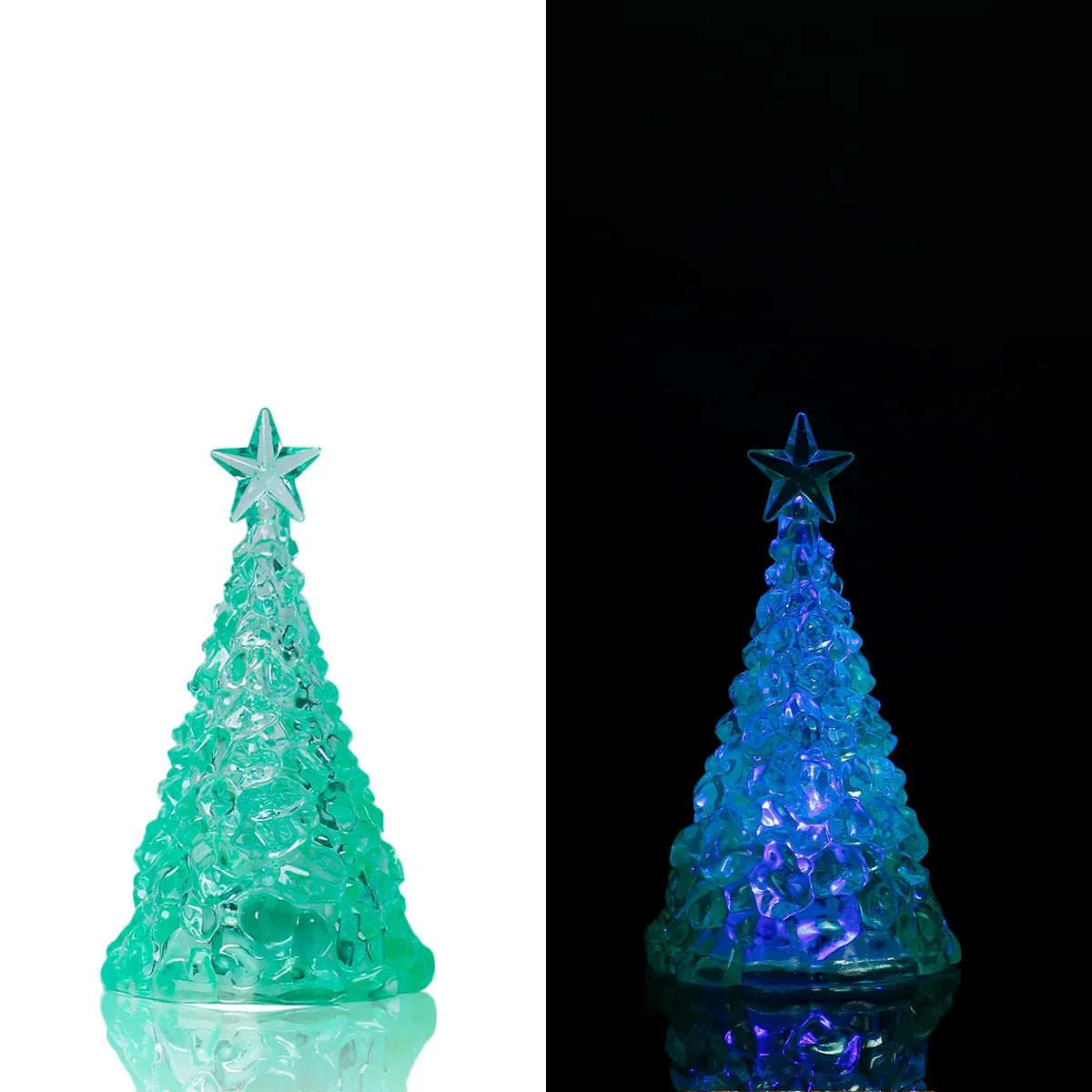 LED Crystal-Style Christmas Tree Ornament