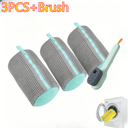 Reusable Shoe Washing Machine Laundry Bag with Zipper