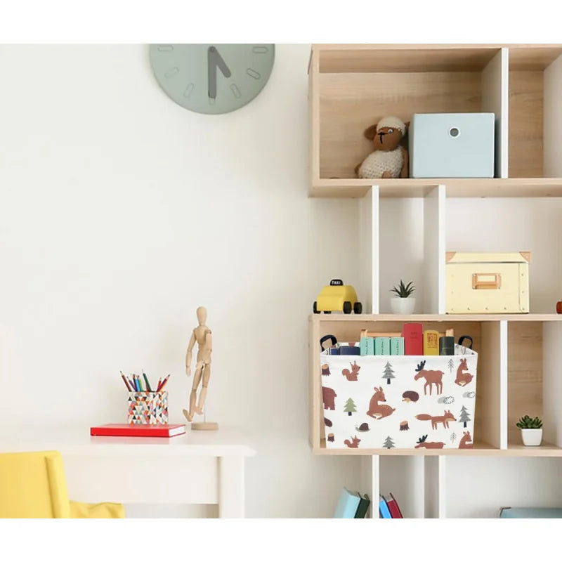Foldable Fabric Storage Container with Handle