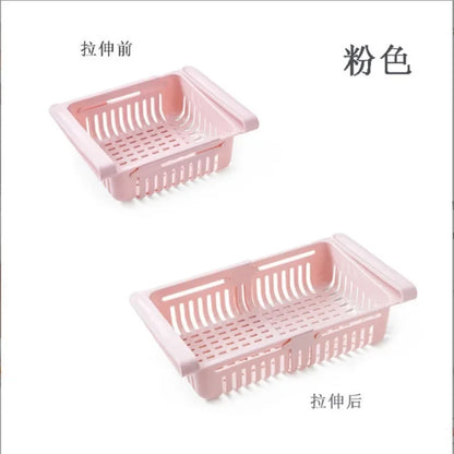 Expandable Refrigerator Storage Basket Drawer