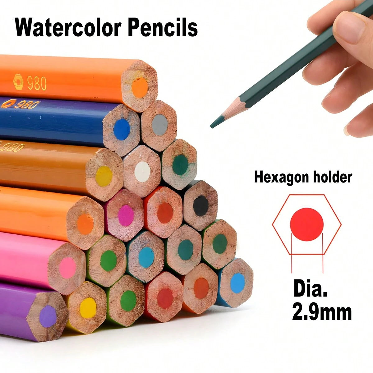 12/24/36/48Colors Professional Watercolor Pencils