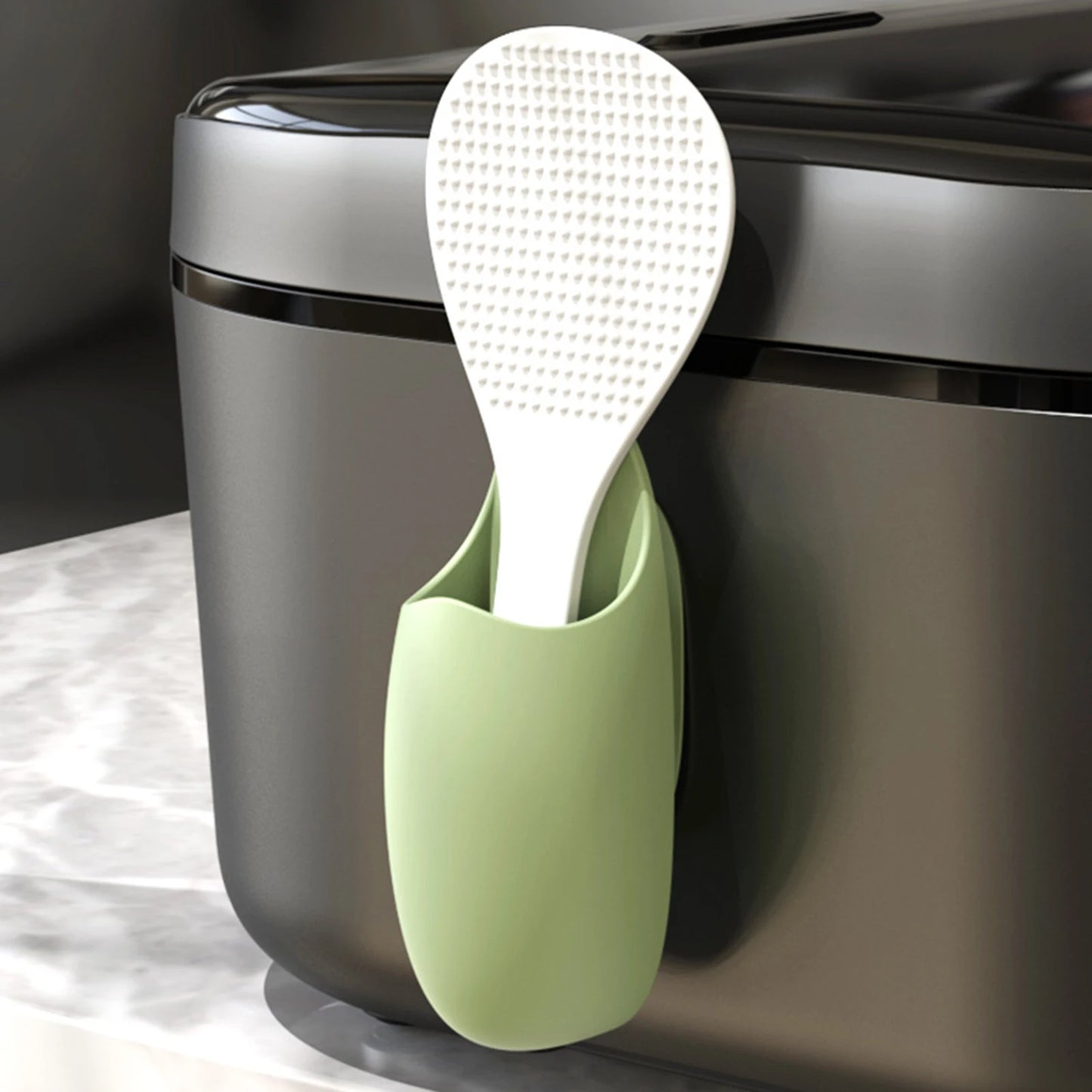 Silicone Rice Scoop Holder Wall Organizer