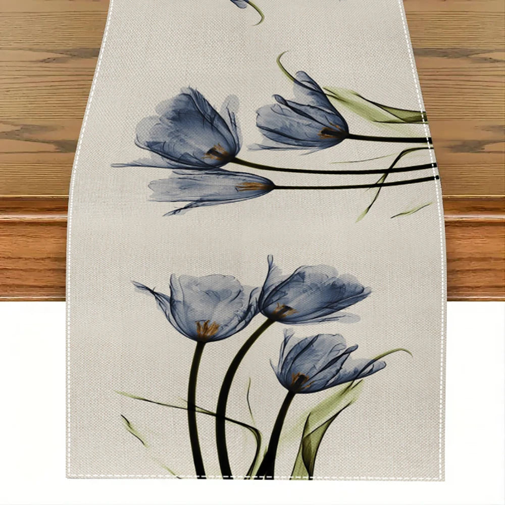 Tulip Linen Table Runner 13×70 Inch