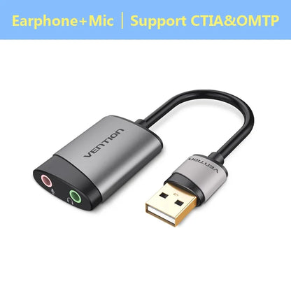 Vention USB External Sound Card USB to 3.5mm