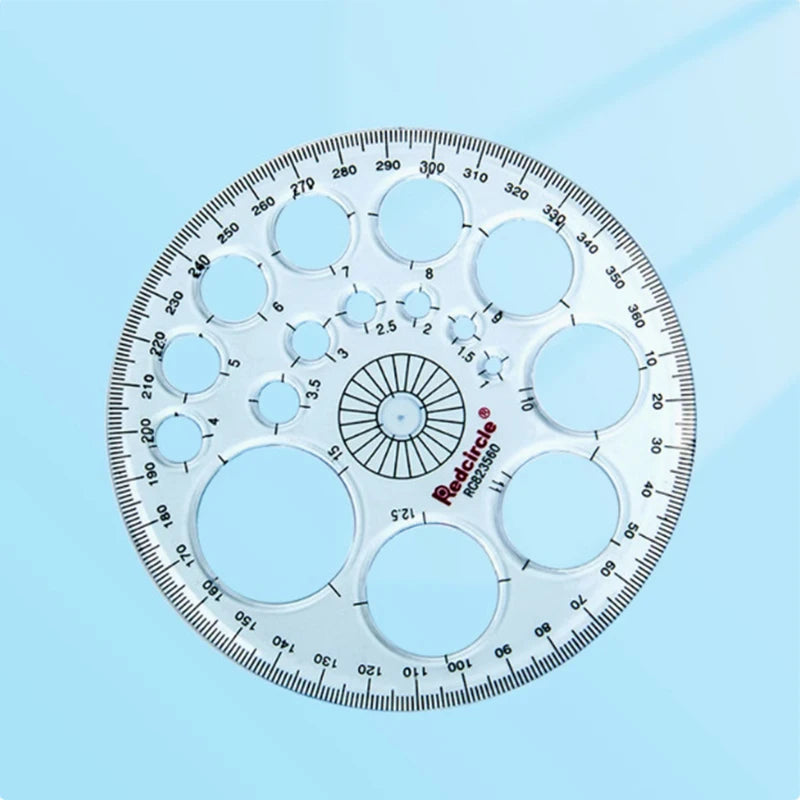 Circle & Oval Geometry Template Ruler Set