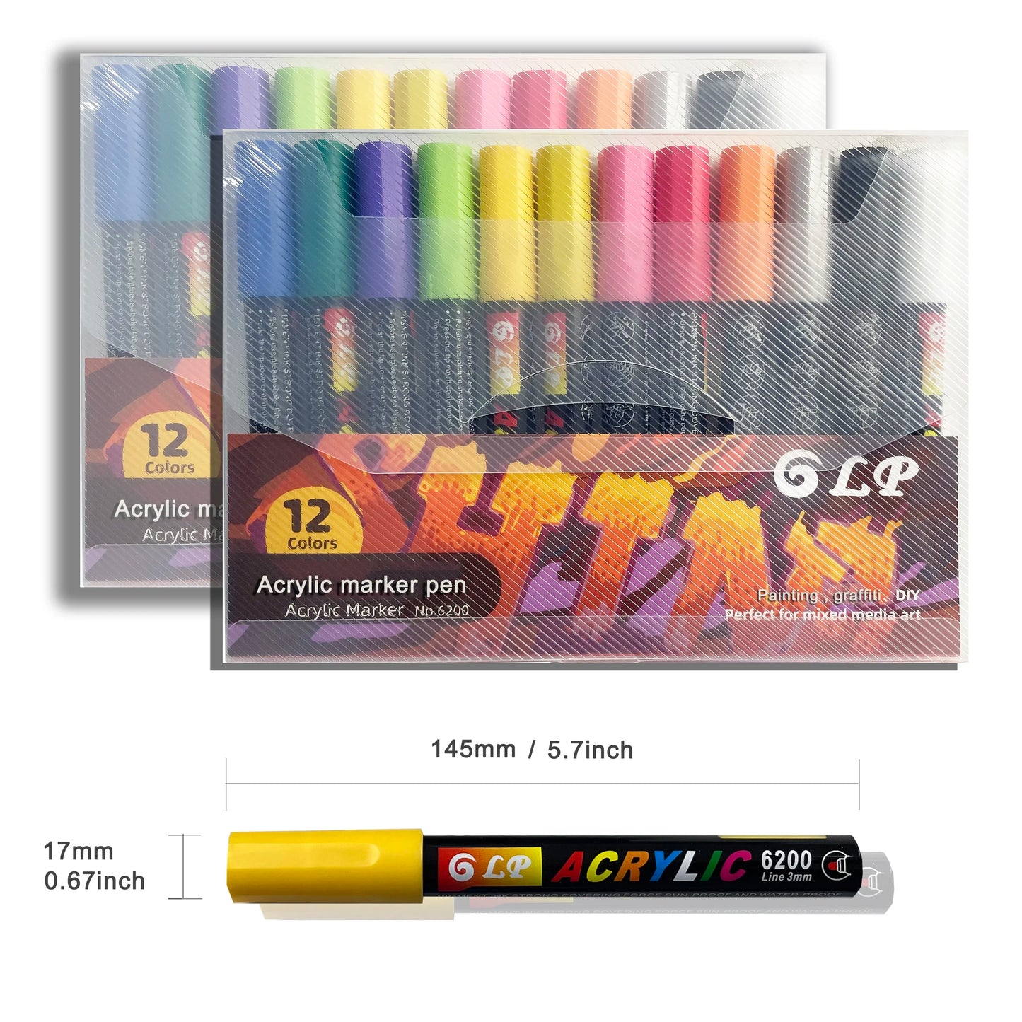 Acrylic Paint Marker Set – Waterproof Multi-Surface Art Pens