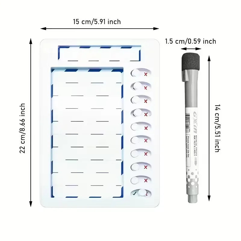 Magnetic Reusable Chore & To-Do List Whiteboard