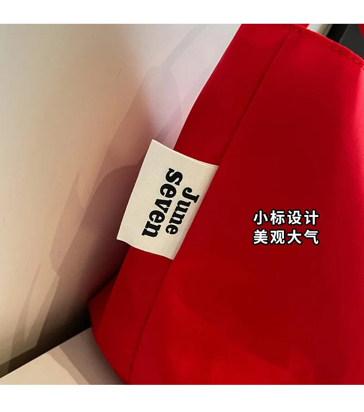 Minimalist Nylon Tote Shoulder Bag
