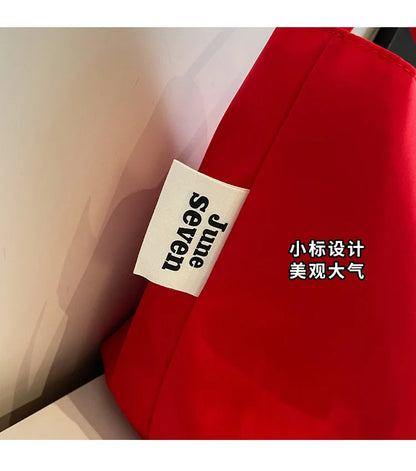 Minimalist Nylon Tote Shoulder Bag