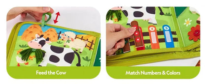 Interactive Farm-Themed Felt Learning Book