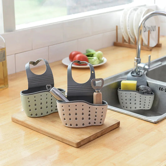 Double-Layer Sink Hanging Bag Rack