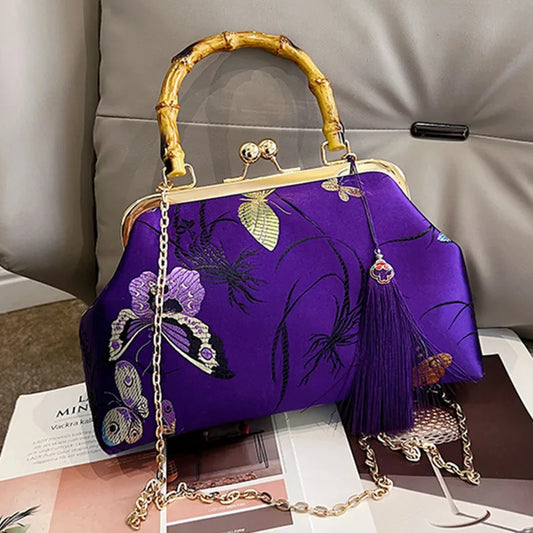 Luxury Embroidered Evening Handbag