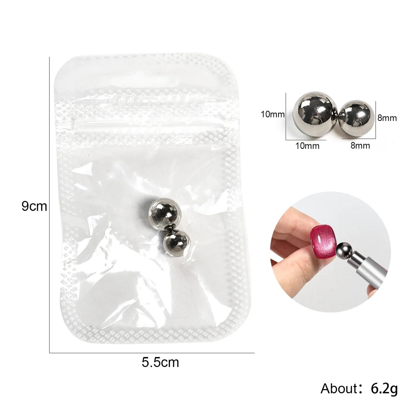 Double Head Cat Eye Nail Magnetic Pen