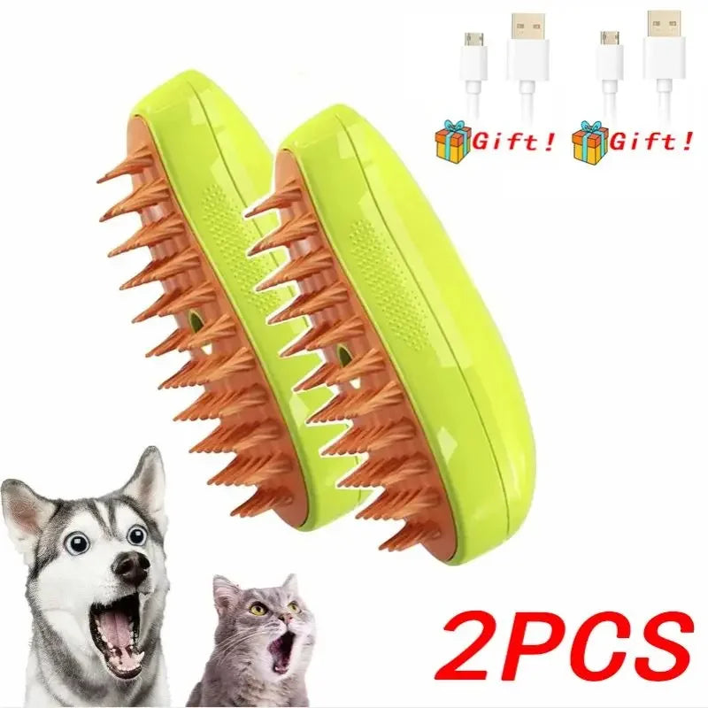 3-in-1 Pet Steam Brush