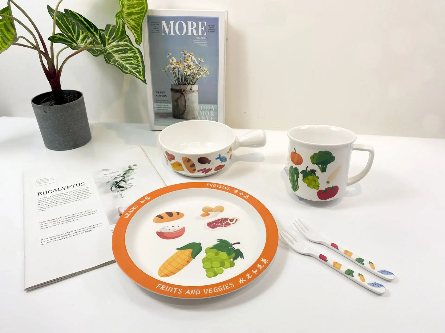 Melamine Divided Dinner Plate