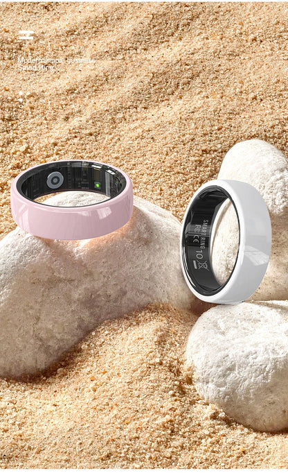 Smart Health Tracking Ring with Charging Case