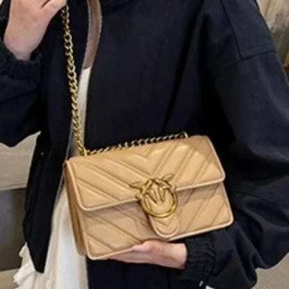 Luxury Quilted Leather Crossbody Handbag