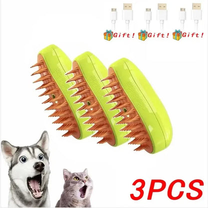 3-in-1 Pet Steam Brush