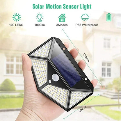 Waterproof Solar Security Light with PIR Motion Detection