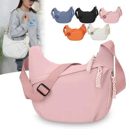 Large Capacity Half Moon Crossbody Shoulder Bag