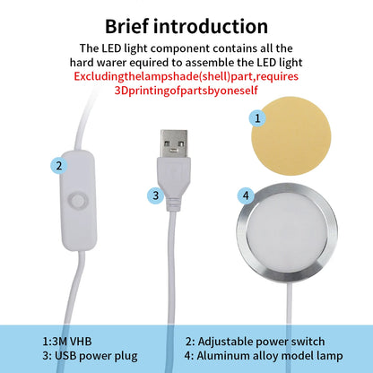 TWO TREES Adjustable LED Light Kit for Bambu Lab 3D Printers