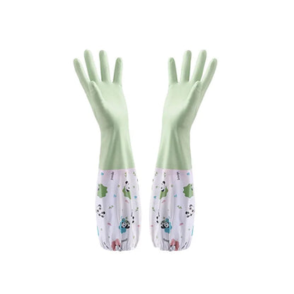Long Sleeve Waterproof PVC Cleaning Gloves