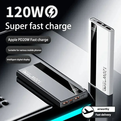 120W Fast Charging Portable Power Bank