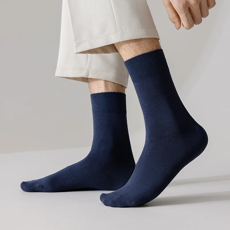 Men’s Cotton Business Casual Socks 5 Pairs