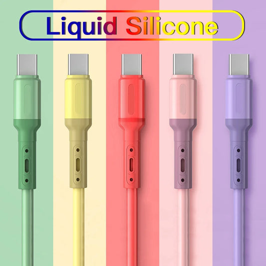 Silicone USB-A to USB-C Cable
