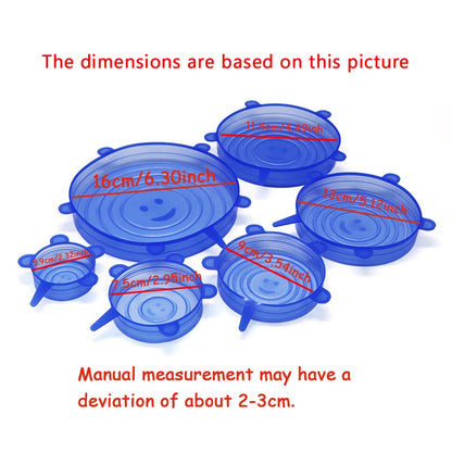 Reusable Silicone Stretch Lid Set