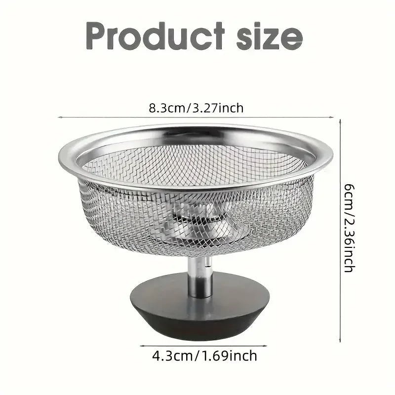 Stainless Steel Kitchen Sink Strainer & Stopper Set