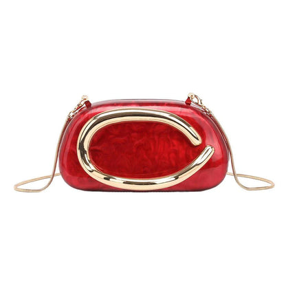 Luxury Metallic Evening Clutch Bag