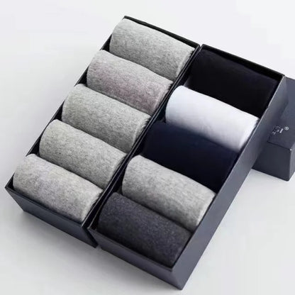 Men’s Cotton Business Crew Socks 10 Pairs