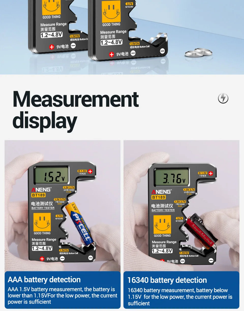 ANENG BT189 Universal Battery Tester