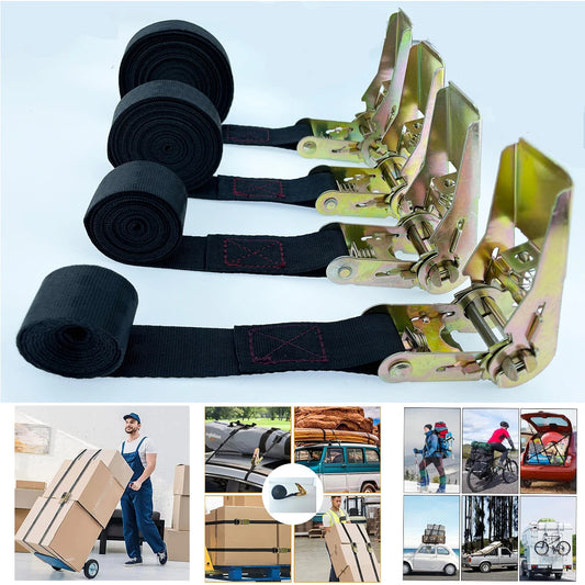 Heavy-Duty Ratchet Cargo Tie Down Strap
