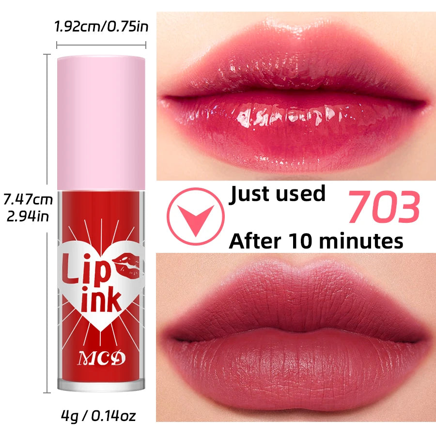 Long-Lasting Velvet Lip Gloss Stain – Plumping Liquid Lip Makeup