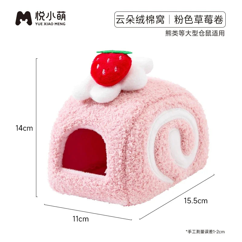 Warm Plush Hamster House