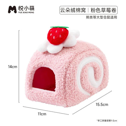Warm Plush Hamster House