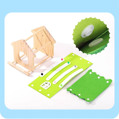 Wooden Bird Nest Box for Parakeets & Small Parrots