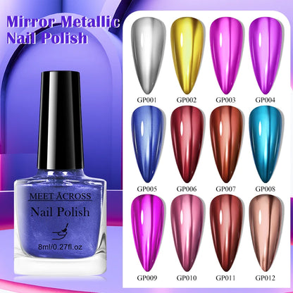 Mirror Metallic Nail Polish Set