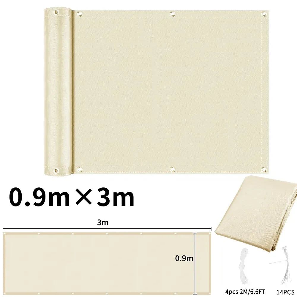 Waterproof Balcony Privacy Screen Cover