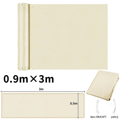 Waterproof Balcony Privacy Screen Cover