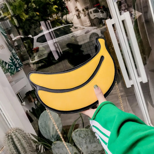Banana Shape Crossbody Messenger Bag