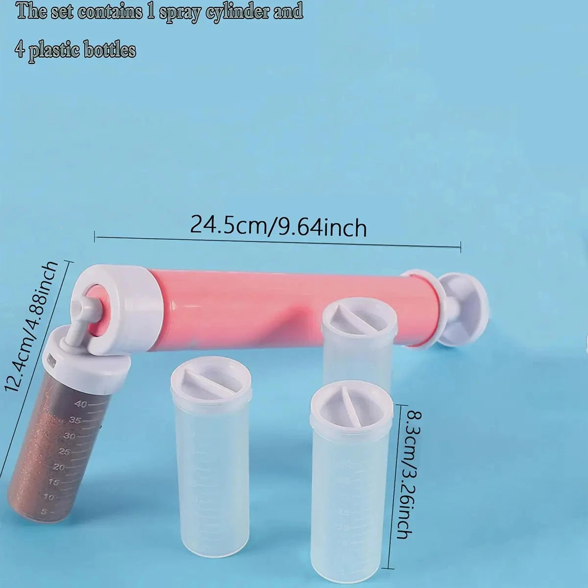 Manual Cake Spray Gun Set for Cake Decorating & Food Colouring