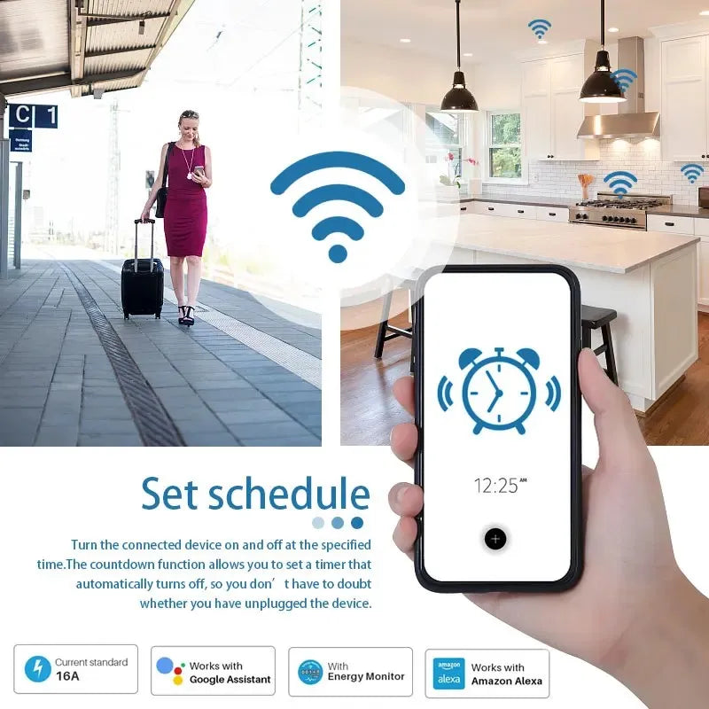 Tuya WiFi Smart Plug with Energy Monitoring