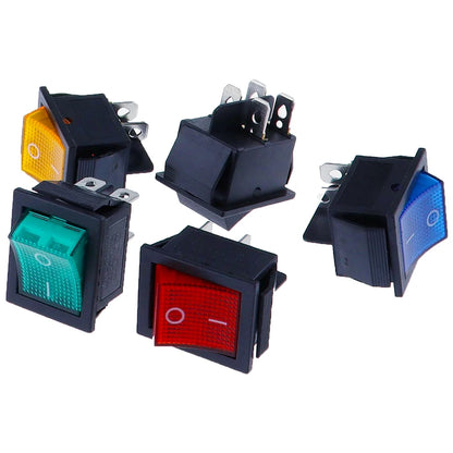 KCD4 Illuminated 4-Pin Rocker Power Switch