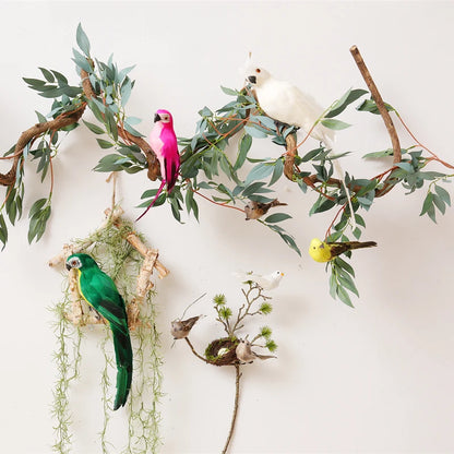 Realistic Artificial Parrot Ornament